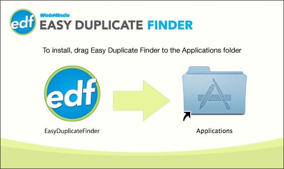How do I install Easy Duplicate Finder on a Mac?