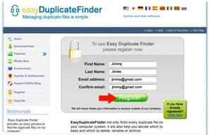 Setting of the Duplicate Search Options