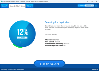 Easy Duplicate Finder™ - Perform a Scan