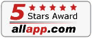Easy Duplicate Finder™ has received 5 Stars Award at allapp.
