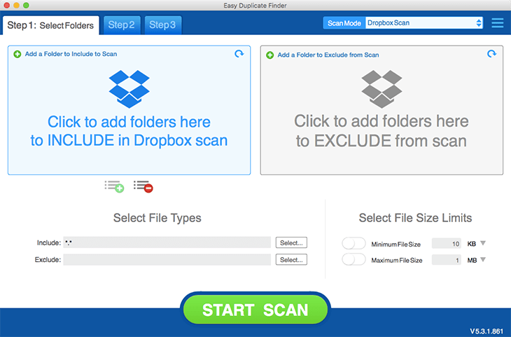 Dropbox Scan Mode