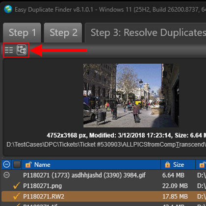 TreeView Mode with Side-by-Side Preview